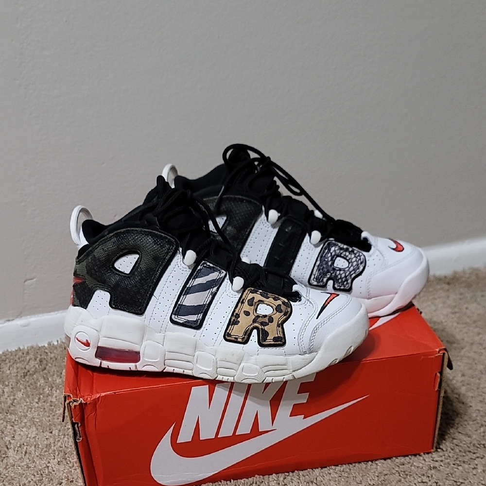 Nike White Black Sneakers Retro Basketball Style